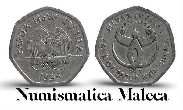Papua Nueva Guinea 50 Toea 1998, Km41 VG