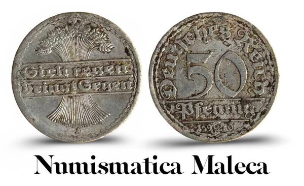 Alemania Weimer 50 Pfenning 1920, Km27 VF