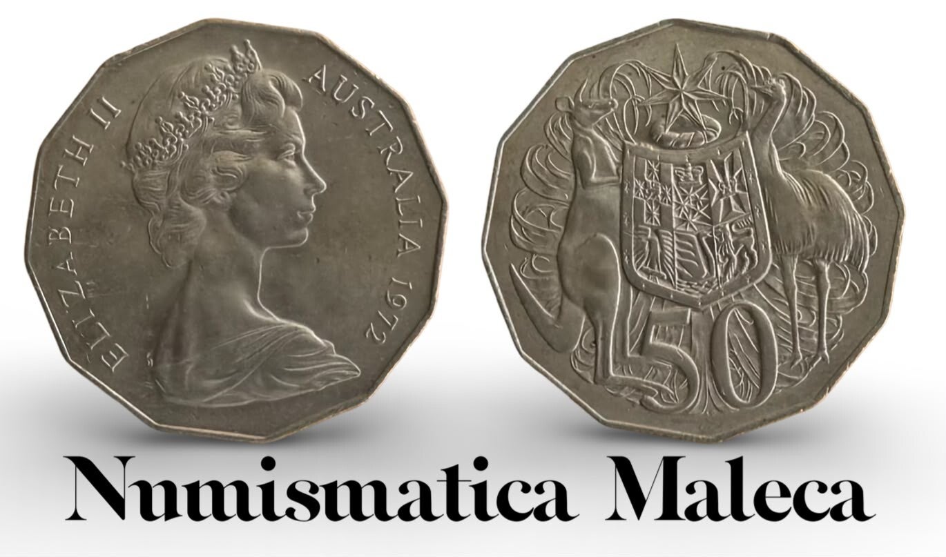 Australia 50 Cents 1972 Km68 Fina