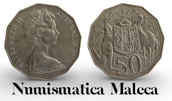 Australia 50 Cents 1972 Km68 Fina