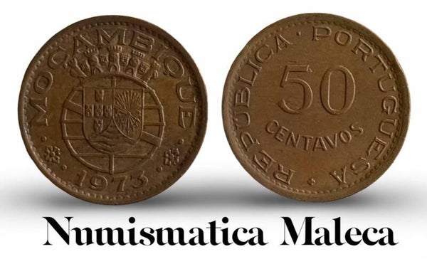 Mocambique 50 Centavos 1973, Km89 fina