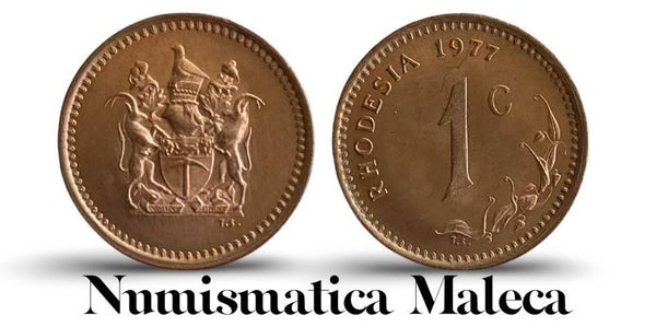 Rhodsia 1 Cents 1977, Km10 Aunc