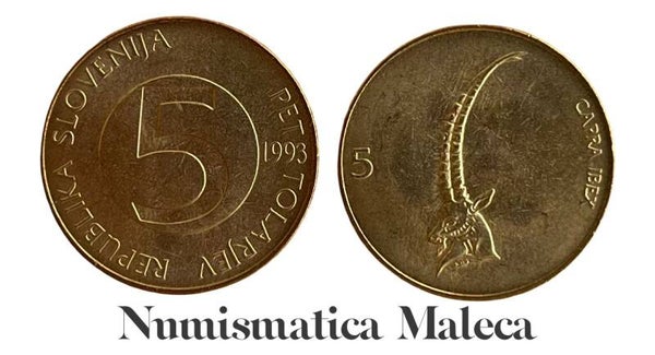 Eslovenia 5 Tolarjev 1993, Km6 Unc