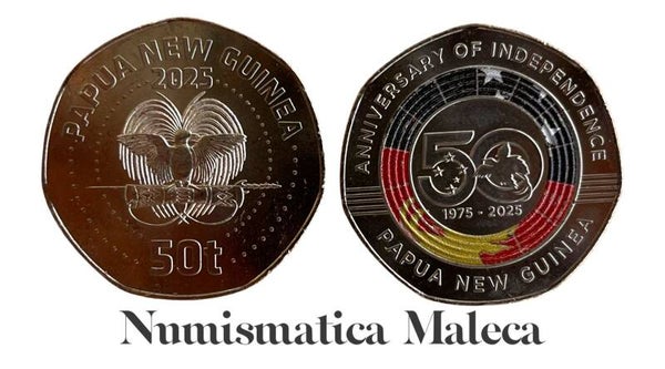 Papua Nueva Guinea 50 Toea 2025 Unc