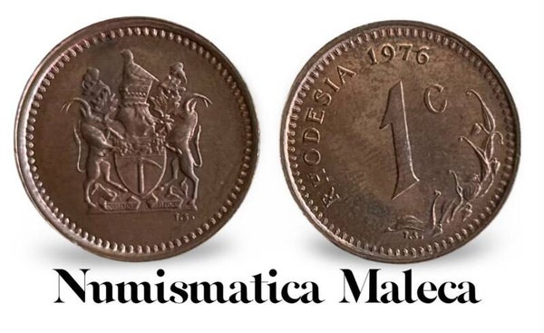 Rhodesia 1 Cents 1976, Km10 fina