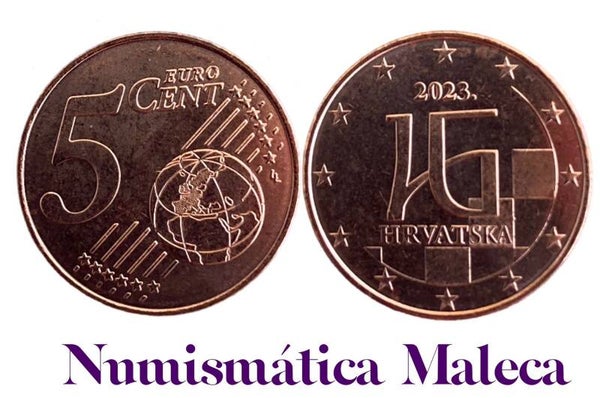 Croacia  5 Cents 2023, Km137 Unc