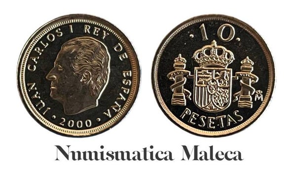 España 10 PEsetas 2000 Km1012 Unc