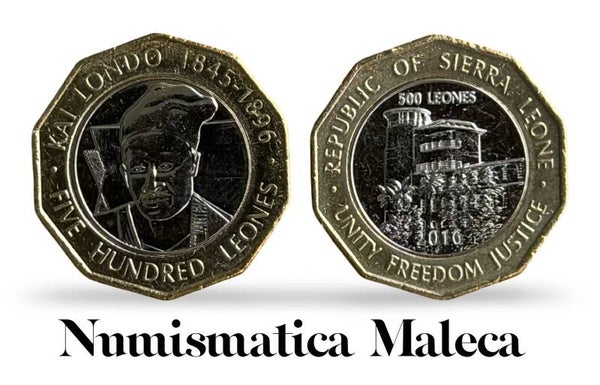 Sierra Leona 500 Leones 2016, Km296 Bi-metalica Unc