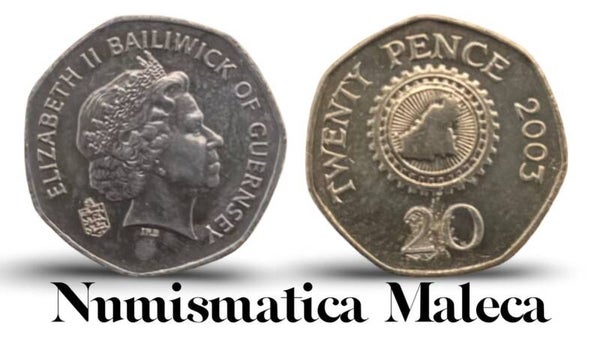 Guersey 20 Pence 2003, Km90 Fina