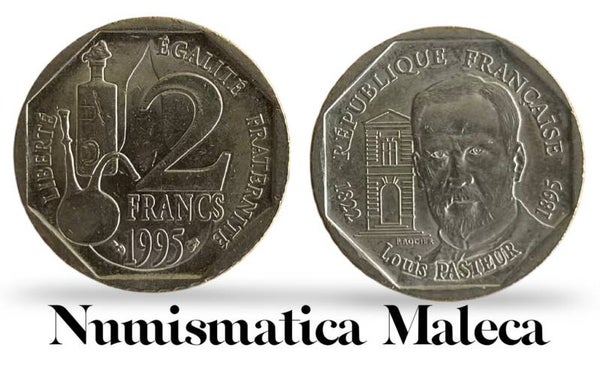 Francia 2 Francs 1995, Km1119 Aunc