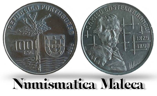 Portugal 100 Escudos 1990, Km656 aunc