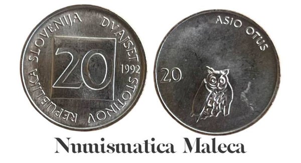 Eslovenia 20 Stotinov 1992, Km8 Un
