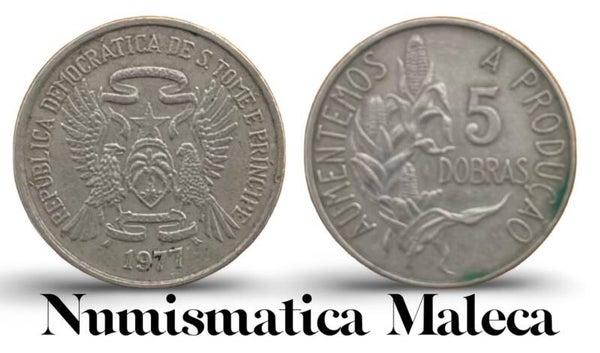 Santo Tome & Princip 5 Dobras 1977, Km28 Fina