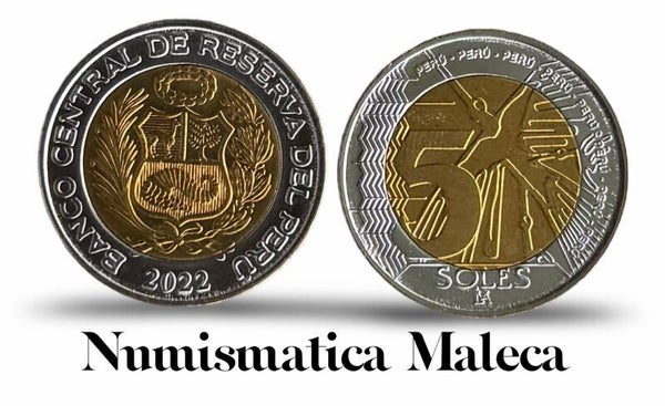 Peru 5 Soles 2022, Km402 Unc