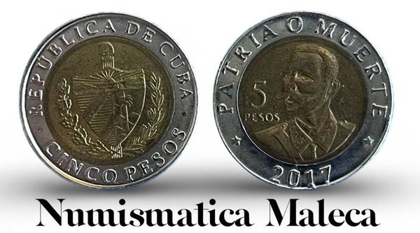Cuba 5 Pesos 2017 km967 Aunc