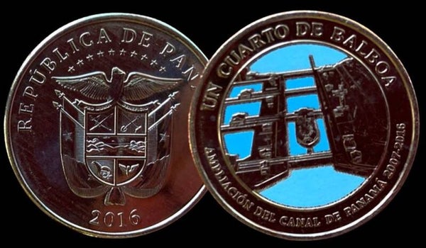 PANAMA 25 CENTESIMOS 2016, (AMPLIACIO CANAL PANAMA 2007-2016 ) UNC