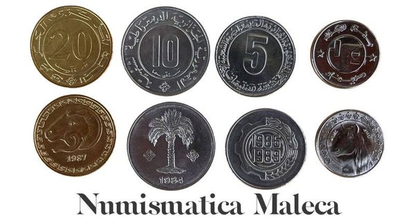 Algeria set 4 Monedas unc