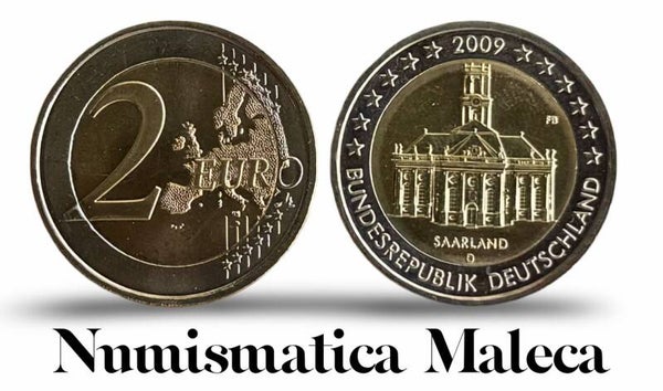 Alemania 2 euros 2009, Km276 Unc