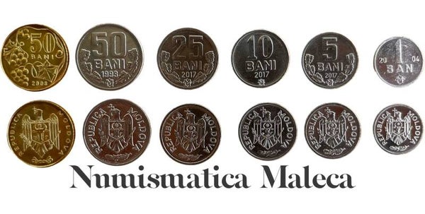 Maldova Set de 6 monedas Unc