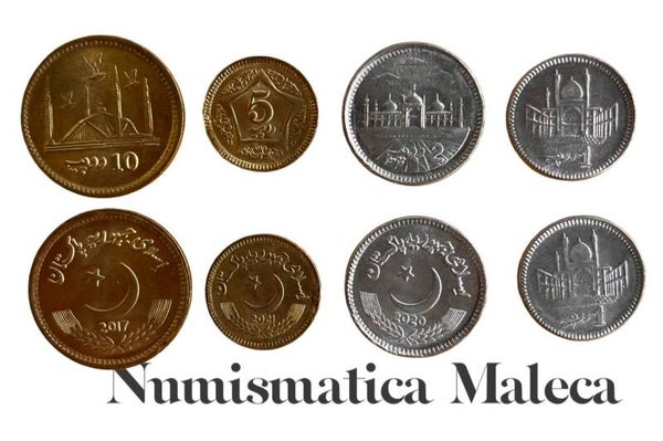 Pakistan Set 4 Monedas Unc