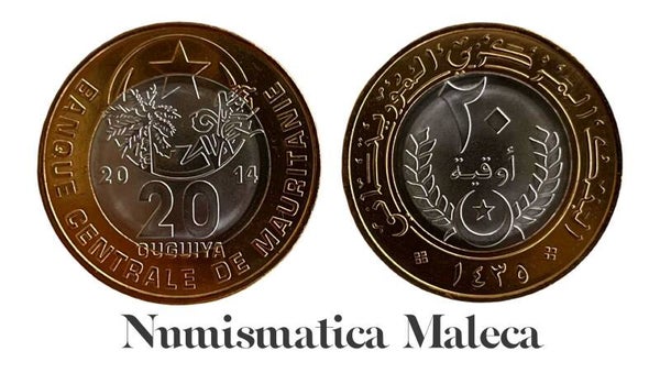 Mauritania 20 Ouguiya 2014, Km8 Unc