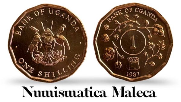 Uganda 1 Shilling 1987, Km27 Unc
