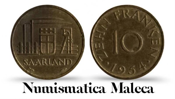 Sarre 10 Francs 1945, Km1 Fina