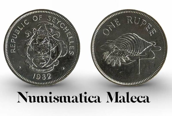 Seychelles 1 Rupees 1982, Km50.1 au