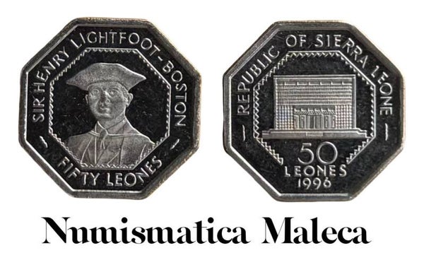 Sierra Leona 50 Leones 1996, Km45 Unc