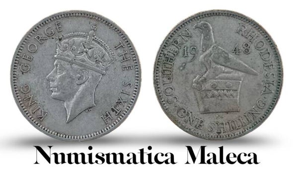 Rhodesia Del sur 1 Shilling 1948, Km22 Fina