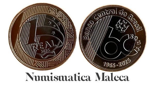Brazil 1 Real 2025, Kmnew Unc