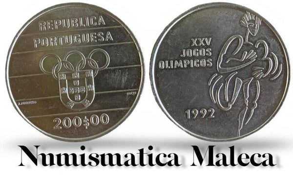 Portugal 200 Escudos 1992, Km662 Aunc