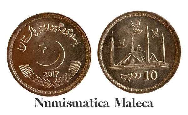 Pakistan 10 Rupes 2017, Km77 Unc
