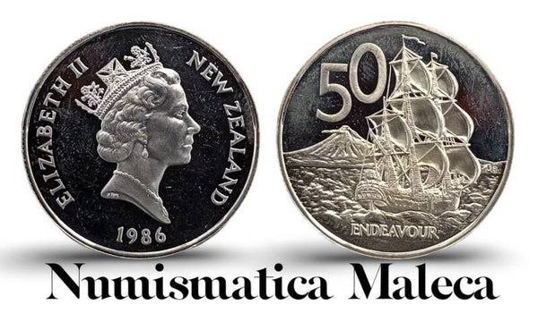 Nueva Zelanda 50 Cents 1976, Km63 ,Proof Aunc