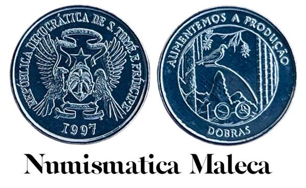Santo Tome & Princip 100 Dobras 1997, Km87 FAO