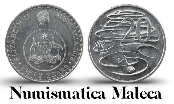 Australia 20 Cents 2016, Km-NEW FINA