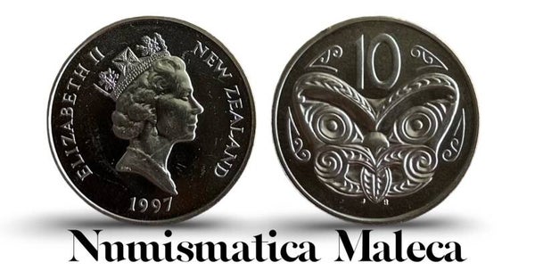 Nueva Zelanda 10 Cents 1997, Km61 Unc