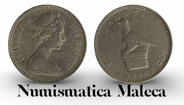 Rhodesia 2 Shillin 1964, Km3 VF
