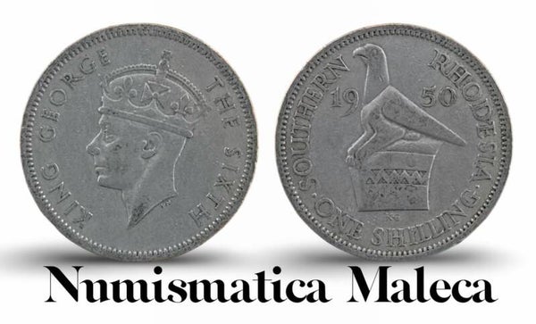 Rhodesia Del sur 1 Shilling 1950, Km22 Fina