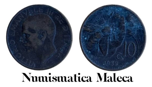 Italia 10 Centesimos 1932, Km60 CIrc
