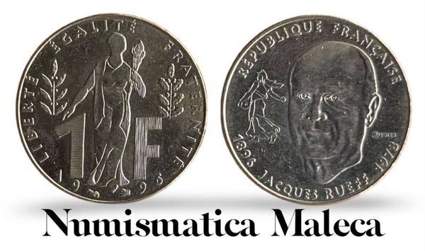 Francia 1 Francs 1996, Km1160 Fina