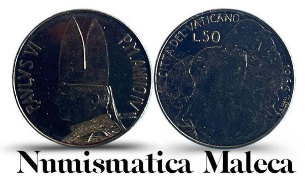Ciudad Del Vaticano 50 lire 1966, Km89