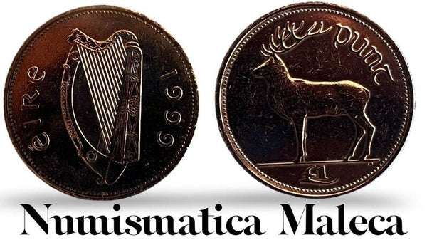 Irlanda 1 Pound 1999, Km27 Aunc