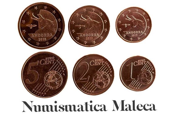Andorra Set 3 Monedas 2019 Unc