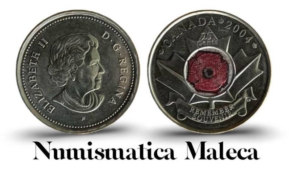 Canada 25 Cents 2004, Km510 Unc