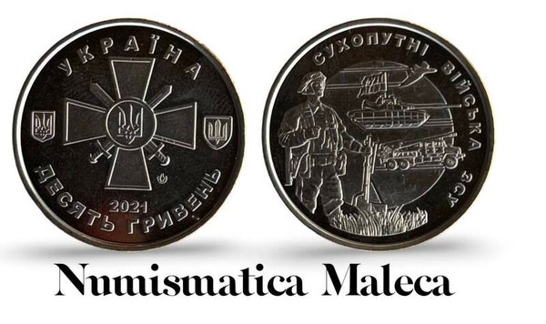 Ucrania 10 Hryven 2021, Km1027 Unc