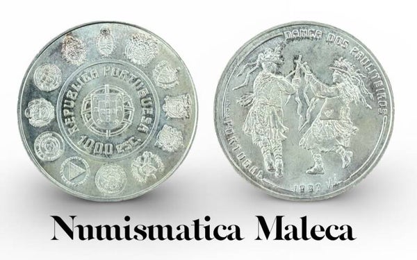 Portugal 1000 Escudos 1997, Km704 Plata