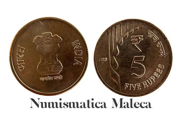 India 5 Rupees 2019  Unc