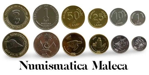 Islas Maldivas Set 6 pcs Unc