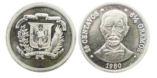 Rrepublica Dominica 1/2 peso 1980 aun (CARIBE)